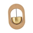 thumbnail image 3 of DOLITY Shopkeepers Bell for Door Opening Creative Wooden for Fridge Entry Barn Door oval, 3 of 7
