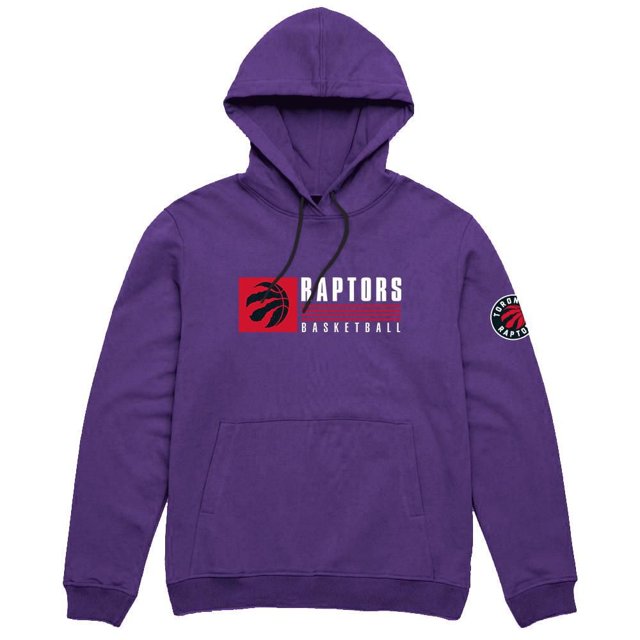 Men's NBA Toronto Raptors Lines Pullover Purple Hoodie