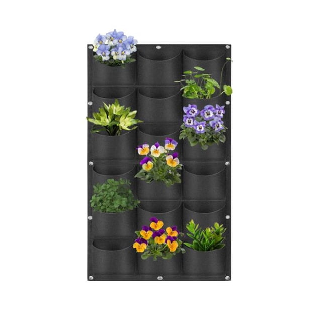Wall Mounted Felt Planting Bag Vegetable black Vertical Greening Growth Bag