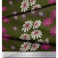 thumbnail image 3 of Soimoi polyester Crepe Fabric Artistic Flower Printed Craft Fabric by the Yard 52 Inch Wide, 3 of 3