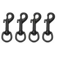 thumbnail image 1 of Uxcell 4 Pcs Flag Swivel Snap Clips, 2.7 Inch Heavy Duty Alloy Flag Pole Snaps Hooks, Black, 1 of 6