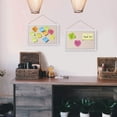thumbnail image 4 of Sfugno Wood Bulletin Boards, 2-Pack Linen Wall Bulletin Board, Decorative Hanging Pin Board, Frame Cork Board Light Bulletin Boards for Home Kitchen Office, 4 of 7