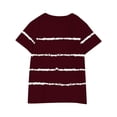 thumbnail image 4 of Yuyuzo T-Shirts pour Garçons et Filles, Manches Courtes, Col Rond, Rayé, Mignon, Été, 4 of 5
