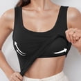 thumbnail image 2 of UANWENN Women's Plus Size Solid Ribbed U Neck Tank Top with Built In Pads for Summer Apricot Tops for Women 6x Top Bathing Suit Tops for Women plus Size Top Women Flower Top for Women Active Tops for, 2 of 9