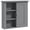 Grey, variant on HOMCOM Bathroom Wall Cabinet with 3 Open Shelves, Storage Cupboard