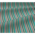 thumbnail image 4 of oneOone Viscose Jersey Fabric Multicolor Stripe Print Sewing Fabric BTY 60 Inch Wide, 4 of 4