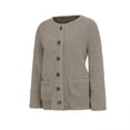 thumbnail image 3 of Fleece Cardigan Sweaters for Women Soft Long Sleeve Jacket with Pockets Button Down Open Front Fall Clothes, 3 of 5