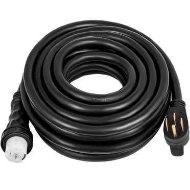 VEVOR Generator Extension Cord, 15Ft 50 Amp STW 6/3 + 8/1 Generator Cord 125V 250V UL Listed Generator Power Cord N14-50P & SS2-50R & CS6364 Twist Lock Connectors