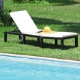 thumbnail image 2 of Gymax Chaise Longue de Patio en Rotin Coussinée avec Hauteur Réglable pour l'Extérieur, 2 of 9