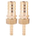 thumbnail image 2 of Brass Hose Barb, Brass Barb for Connecting Pipes Thread Hose Connector Thread Coupler Plug Connector, Barbed Hose Fittings, 2 of 7