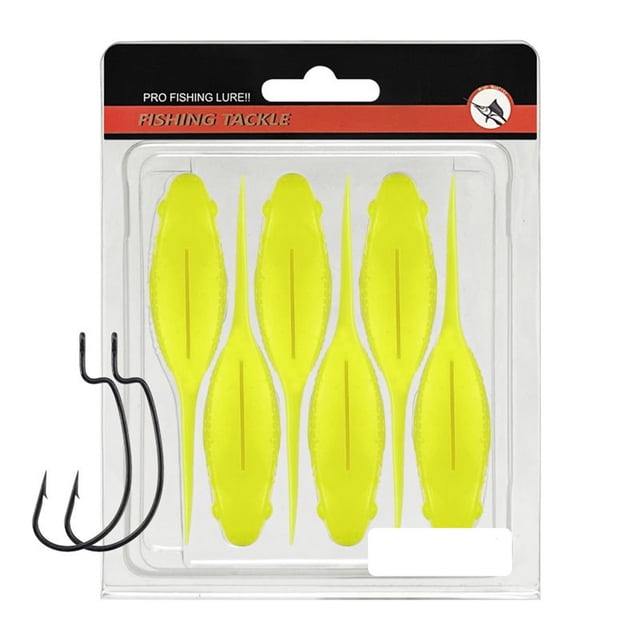 6pcs 10cm Swimbait Long Tailed Fake Tadpole Soft Bait Sinking Floating Wobblers
