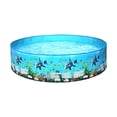 thumbnail image 1 of AMERTEER 152 * 25cm/ 59.8 * 9.8 Po Piscine pour Enfants d'Extérieur Portable Pliable Forme Ronde Piscines pour Enfants Tout-Petits, 1 of 5