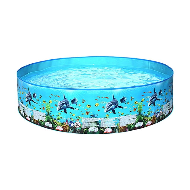 AMERTEER 152 * 25cm/ 59.8 * 9.8 Po Piscine pour Enfants d'Extérieur Portable Pliable Forme Ronde Piscines pour Enfants Tout-Petits