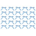 thumbnail image 1 of Unique Bargains 100Pcs Mini Ribbon Bow 3.5' Twist Tie Mini Fabric Satin Ribbon Flower Bows Craft DIY Sewing Wedding Bows Blue, 1 of 5