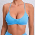thumbnail image 1 of LSLJS Women Yoga Solide Épaule Froide Sans Manches Tanks Blouse Tops Intimes, Sports Bras d'Apple, 1 of 4