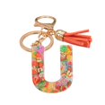 thumbnail image 2 of Key Chain 26 Letters Fruit Pattern Women Compact Long Lasting Key Ring Bag Decoration, 2 of 8