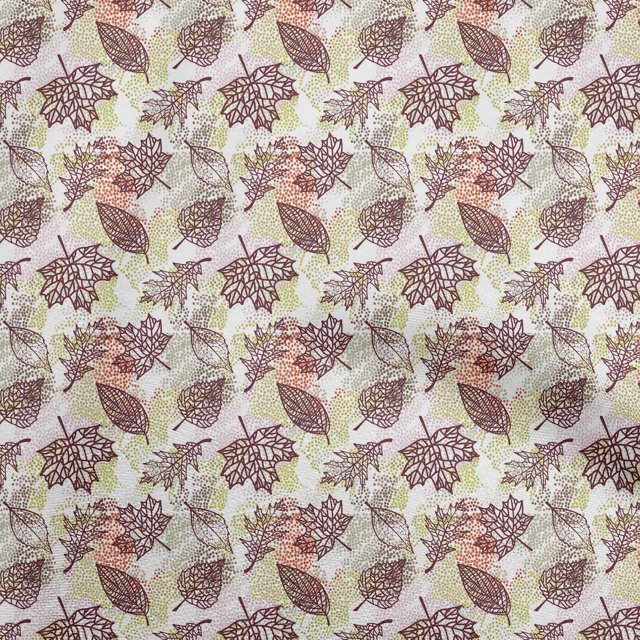oneOone Polyester Spandex Light Green Fabric Autumn Sewing Material Print Fabric By The Yard 56 Inch Wide