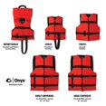 thumbnail image 2 of Onyx General Purpose Life Jacket, Youth, Red, 2 of 2