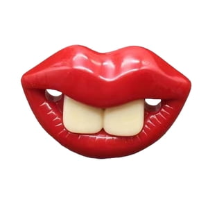 TIELUTT Dog Pacifier Toy Funny Red Lips Dog Pacifier Silicone Chew Toy | Teething Soft Oral Health Care Calming Pet Large Breed Dog Christmas Puppy Tough Chew Teacup Dogs Dog Boxes with Large Breed D