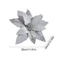 thumbnail image 3 of Gold Powder Sequin Velvet Christmas Flower 31cm Simulation Flower Christmas High End Gold Decorative Flower, 3 of 6