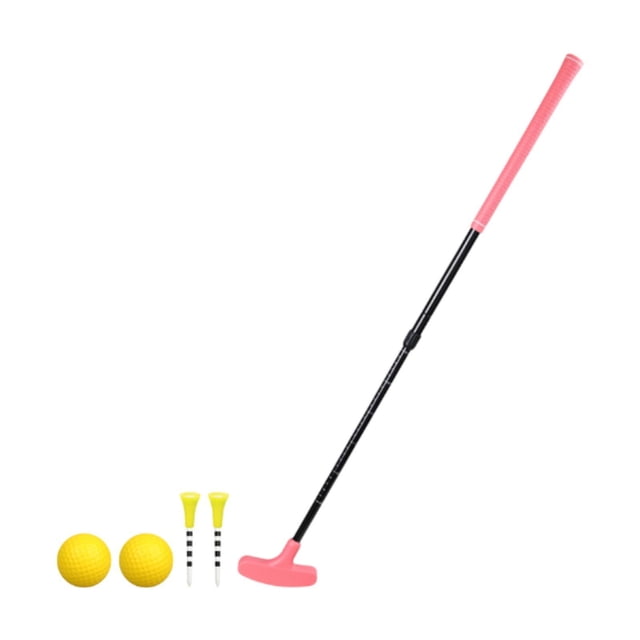 Siruishop Two Way Golf Putter Retractable Home Office Nonslip Grip Left and Right Hand Pink