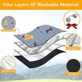 thumbnail image 3 of Hearth & Gear 4 Sizes To Choose From Washable Pads Washable Bed Pads For Adults Water Proof Pee Pad For NonSlip Water Proof Mattress Protector Pad For Adults Washable Mattress Dark Color Postpartum, 3 of 5