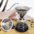thumbnail image 4 of Rongfmy Égouttoir pour Café Filtre Manuel en Acier Inoxydable Cône à Café Réutilisable A, 4 of 8