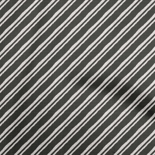 oneOone Silk Tabby Black Fabric Stripes Sewing Craft Projects Fabric Prints By Yard 42 Inch Wide