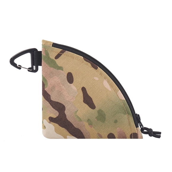 Multifunctional Camping Purse with Hook X-PAC Nylon Manual Coffee Filter Paper Storage Bag for Picnic