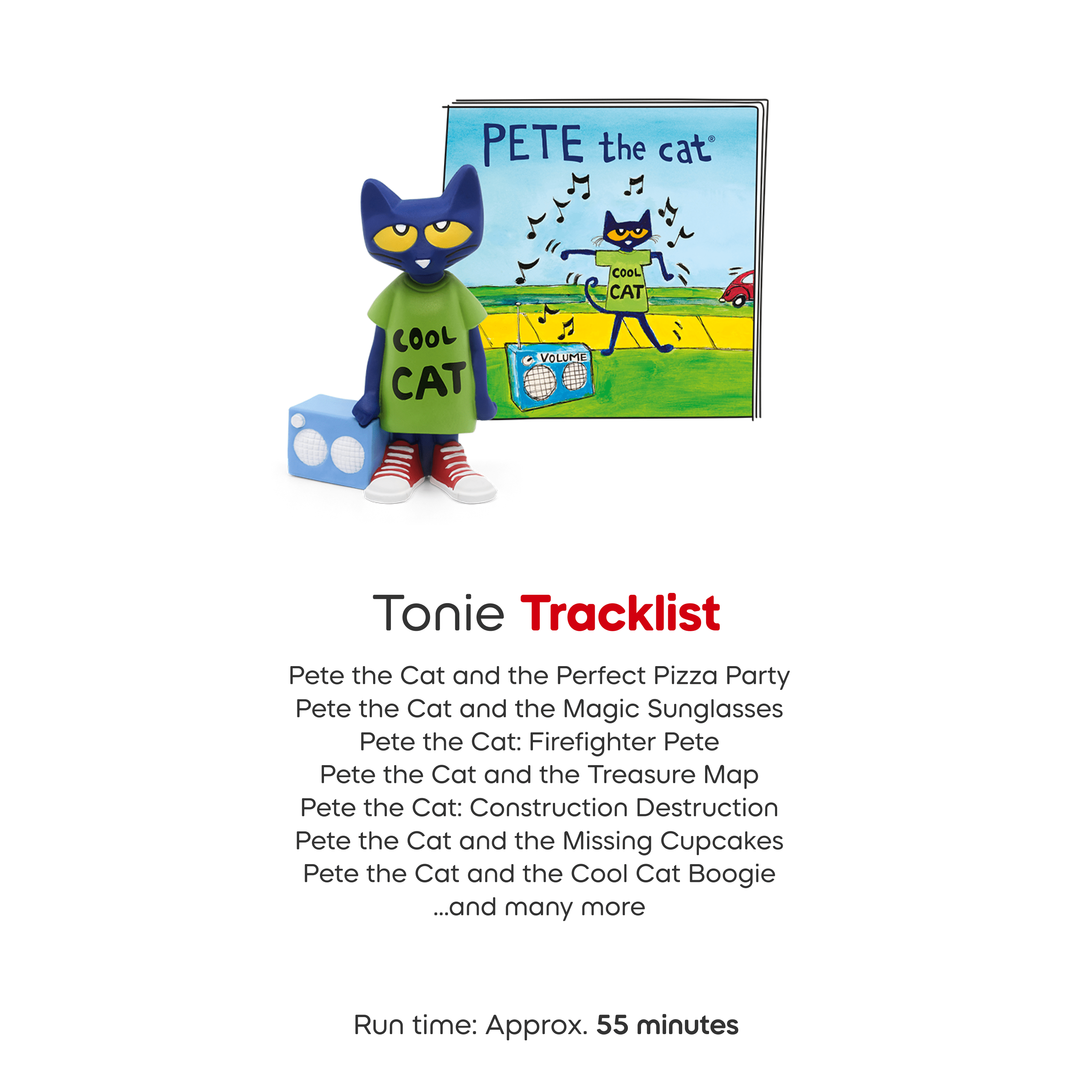 tonies Pat la Chat Figurine de jeu audio (En Anglais)