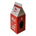 thumbnail image 1 of Maison pour Chat en Carton Forme de Boîte de Lait en Papier Ondulé Lit pour Chats Chatons, 1 of 8