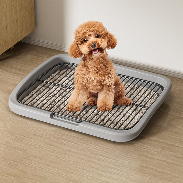 EGNMCR Flat Bottom Dog Toilet Detachable And Washable Pet Specific Dog Urine Potty Easy To Clean Designs Suitable For Small And Medium Sized Dogs Plastics dog toilets