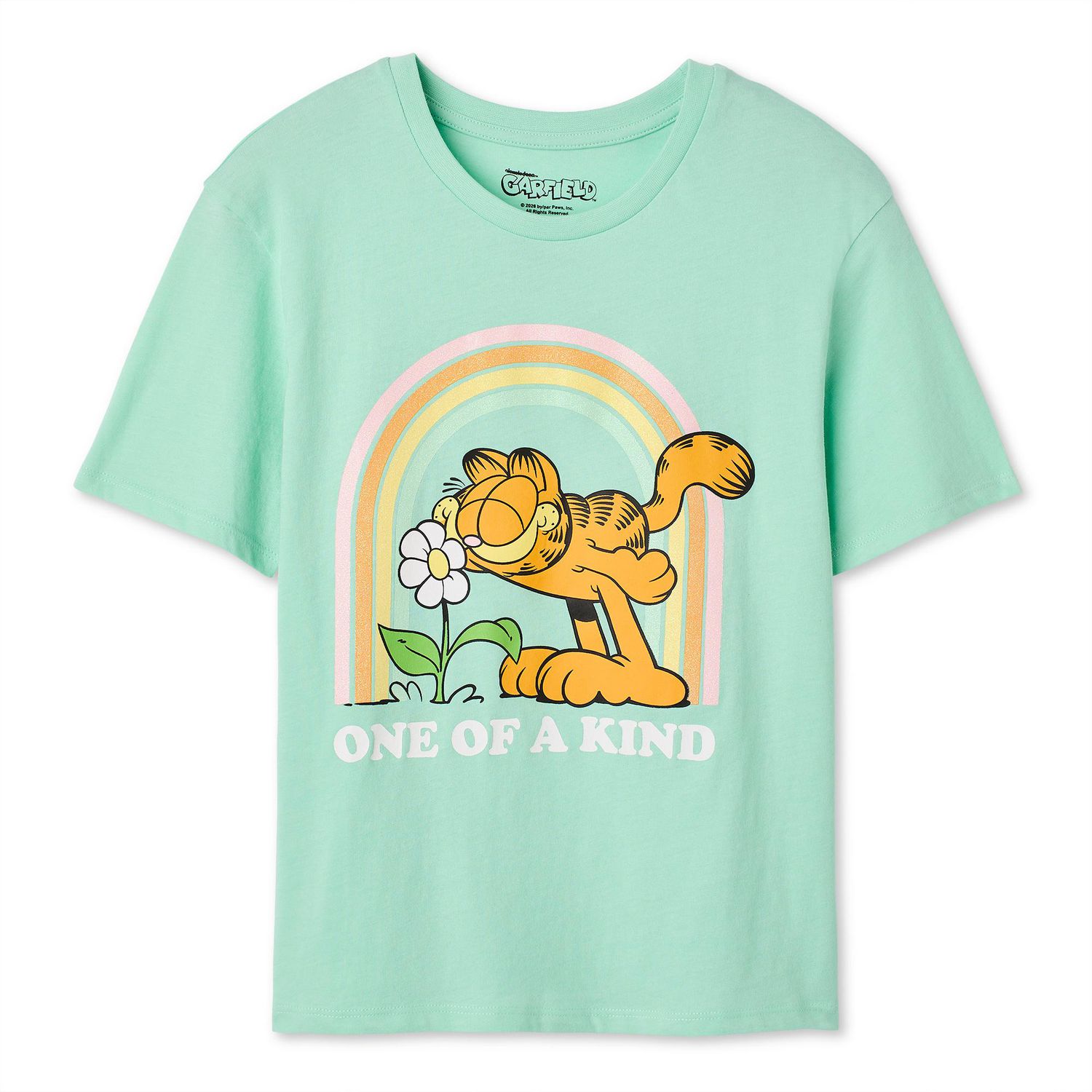 T-shirt à imprimé graphique Garfield pour filles