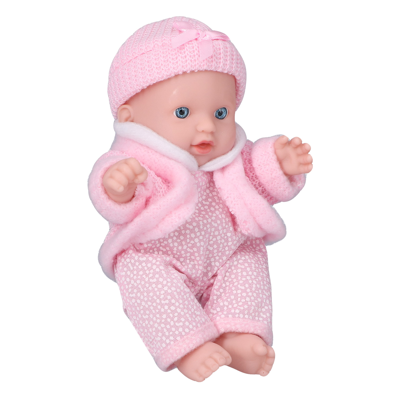 8 Inch Light SkinTone Baby Doll Lifelike Newborn Fashion Reborn Toy