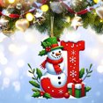 thumbnail image 4 of Bdday 26 Letters Christmas Tree Decoration Pendant Christmas Tree Ornaments Personalized DIY Christmas Ornaments Christmas Decoration Xmas Tree Hanging Decor Feature, 4 of 4