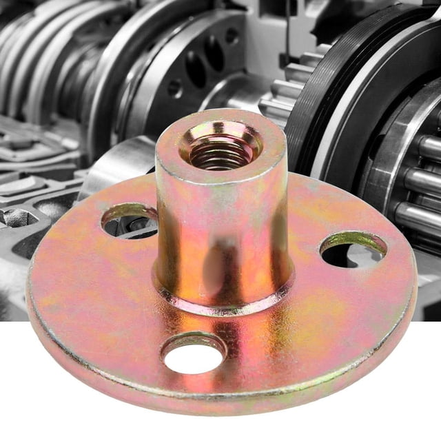 Fugacal 5 Pcs Écrou de Bride M6 / M8 / M10 T-Shirt Trou Écrou Base Ronde en Fer Galvanisé T-Nut