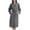 Grey, variant on EQWLJWE Womens Short Knit Robe Lightweight Kimono Spa & Bath Robes for Women Soft Quick Dry Robe for Women Cotton Robe Plus Size Loungewear Nightgowns