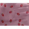 thumbnail image 4 of oneOone Georgette Viscose Fabric Raspberry Fruit Printed Craft Fabric BTY 42 Inch Wide, 4 of 4