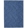thumbnail image 1 of Fuller 5' x 7' Washable Area Rug, Blue and Ivory, 1 of 8