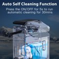 thumbnail image 2 of Portable Ice Maker Machine with Handle, Ice Makers Countertop with Self-Cleaning, Ice Scoop and Basket, for Christmas, Silvery.Ice Maker With Handle Self Cleaning Ice Machine, 2 of 5