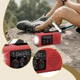 thumbnail image 1 of BELOVING Emergency Radio Compact Multifunctional Weather Radio for Home Hiking Indoor red, 1 of 9