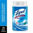 thumbnail image 1 of LYSOL® Lingettes Désinfectantes, Cascade Printanière, 75 Unités, 75 Unités, 1 of 5