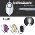 thumbnail image 3 of HEVIRGO 1PC Security Alarm Mini Portable Self Defense 130dB Loud Sound SOS Emergency Alarm for Women, 3 of 10
