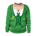 thumbnail image 1 of PMUYBHF Homme Hommes Chandails à Capuchon Chandail Homme Printemps et Automne Grande Fleur Tout Imprimé Manches Longues Col Rond Sans Capuche Floral Tendance Mode Chandail de Base Chandails pour Hommes Sans Capuchon, 1 of 6