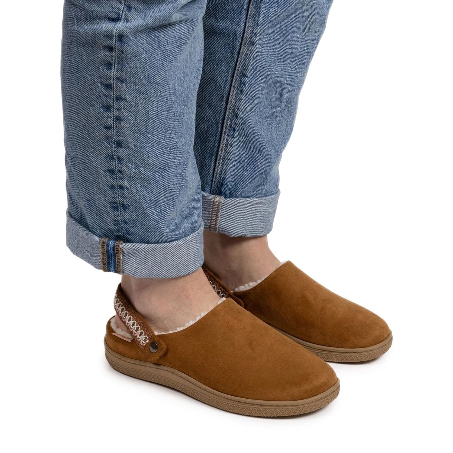 MUK LUKS Chaussons sabot convertibles pour femmes, couleur marron