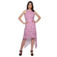 thumbnail image 1 of Moomaya Robe Mi-Mollet Sans Manches pour Femmes avec Encolure Licou Vêtements d'Été, 1 of 5