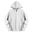 thumbnail image 4 of Timegard Chandails en Molleton pour Femmes Col en V Manches Longues Chandails à Capuchon Surdimensionnés Haut Blouse Décontractée Ample Confortable Chandail, 4 of 9