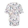 thumbnail image 4 of EGNMCR T-Shirts pour Femmes T-Shirts d'Été Décontractés à Col Rond à Manches Courtes T-Shirts à Imprimé Floral Coupe Ajustée Hauts Basiques Tees Blouses, 4 of 6