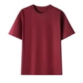 thumbnail image 4 of Diufon Men's Athletic T-Shirts Cotton Breathable Short Sleeve Crewneck Pullover Tops Solid Color Basic Shirt, 4 of 7