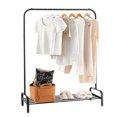 thumbnail image 1 of CostwayIndustrial Metal Garment Rack Heavy Duty Floor Cloth Rack w/ Shoe Storage Shelf, 1 of 10